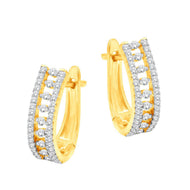 Classic Vibrant Gold Hoops 18K