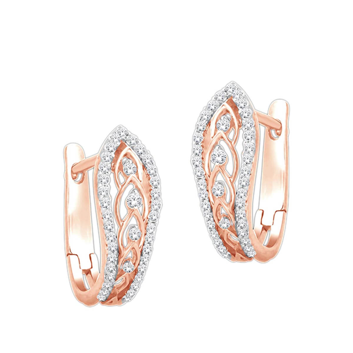 18K Radiant Hoops for Dazzling Style