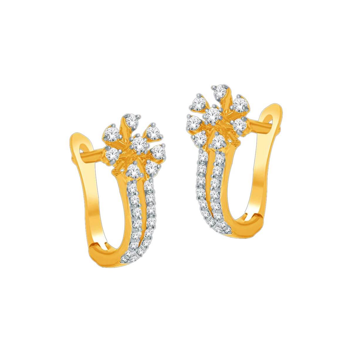 Dazzling Glow Gold Hoops for Women