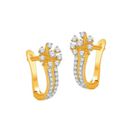 Dazzling Glow Gold Hoops for Women