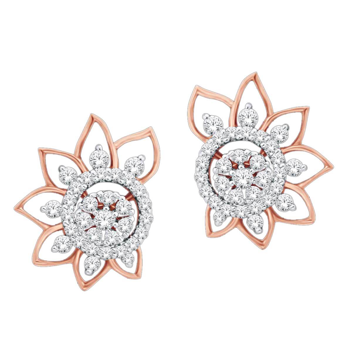 Chroma Radiance Paisley Studs 18K