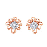 Charming Rose Gold Elegance 18K with Flower Design