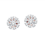 18K Gorgeous Petite Flower Studs