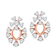 Delicate Flower Petal 18K Studs
