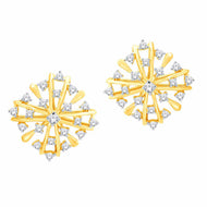 Luxuriously Crafted 18K Blossom Stud Earrings