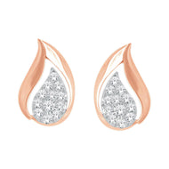 Forever Elegant Paisley Shape 18K Diamond Studs