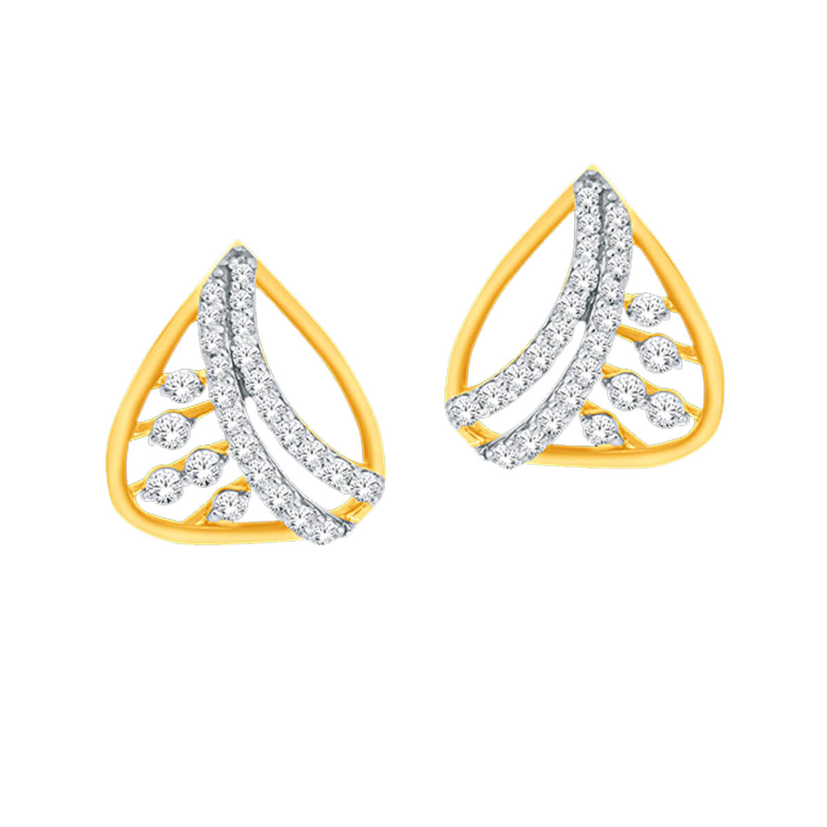 Exclusive Graceful 18K Diamond Studs