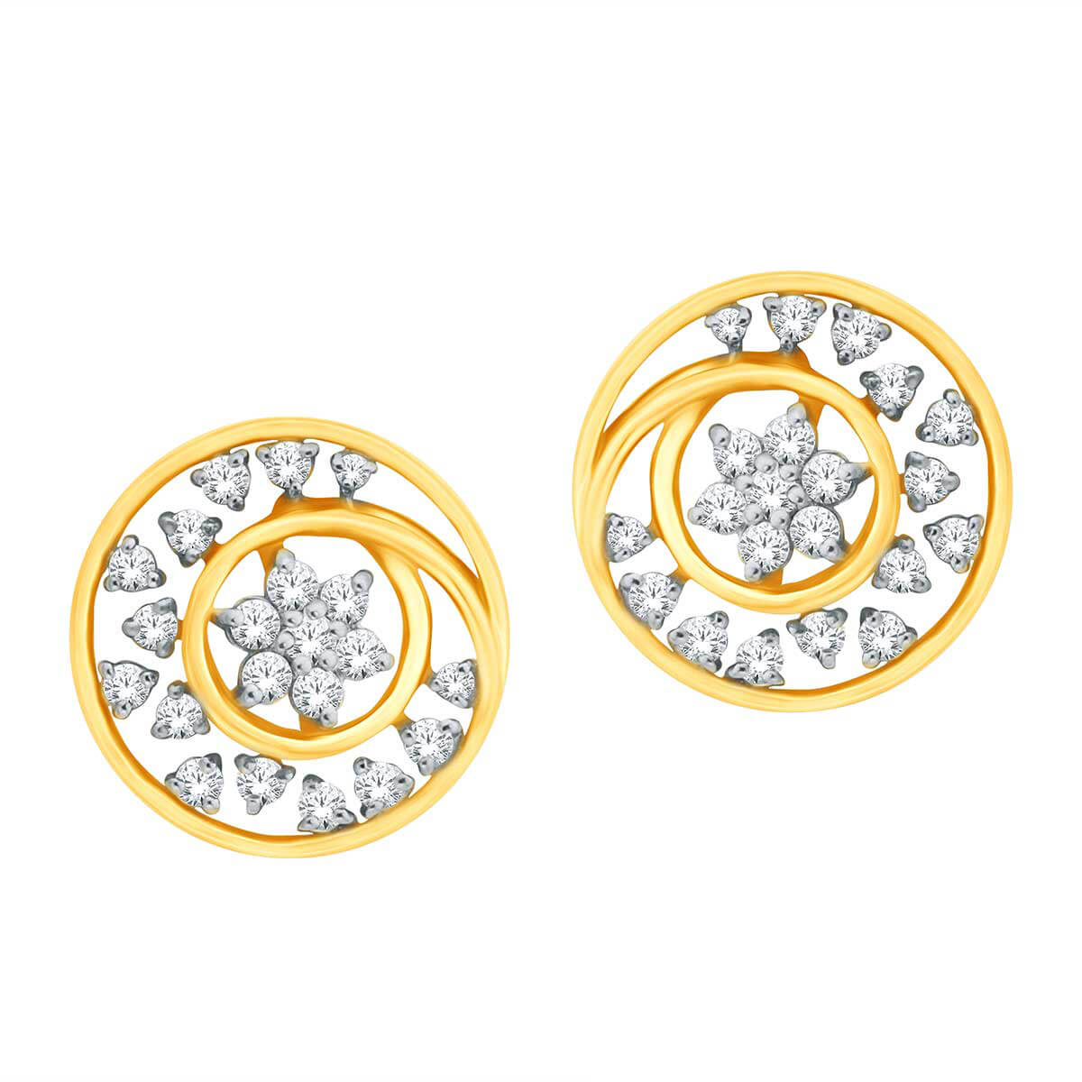Starlit Charm 18K Gold Studs