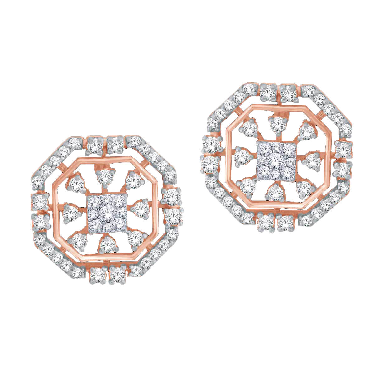 Radiant Sunshine Floret Design Studs 18K