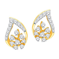 Luxurious Paisley Diamond Studs