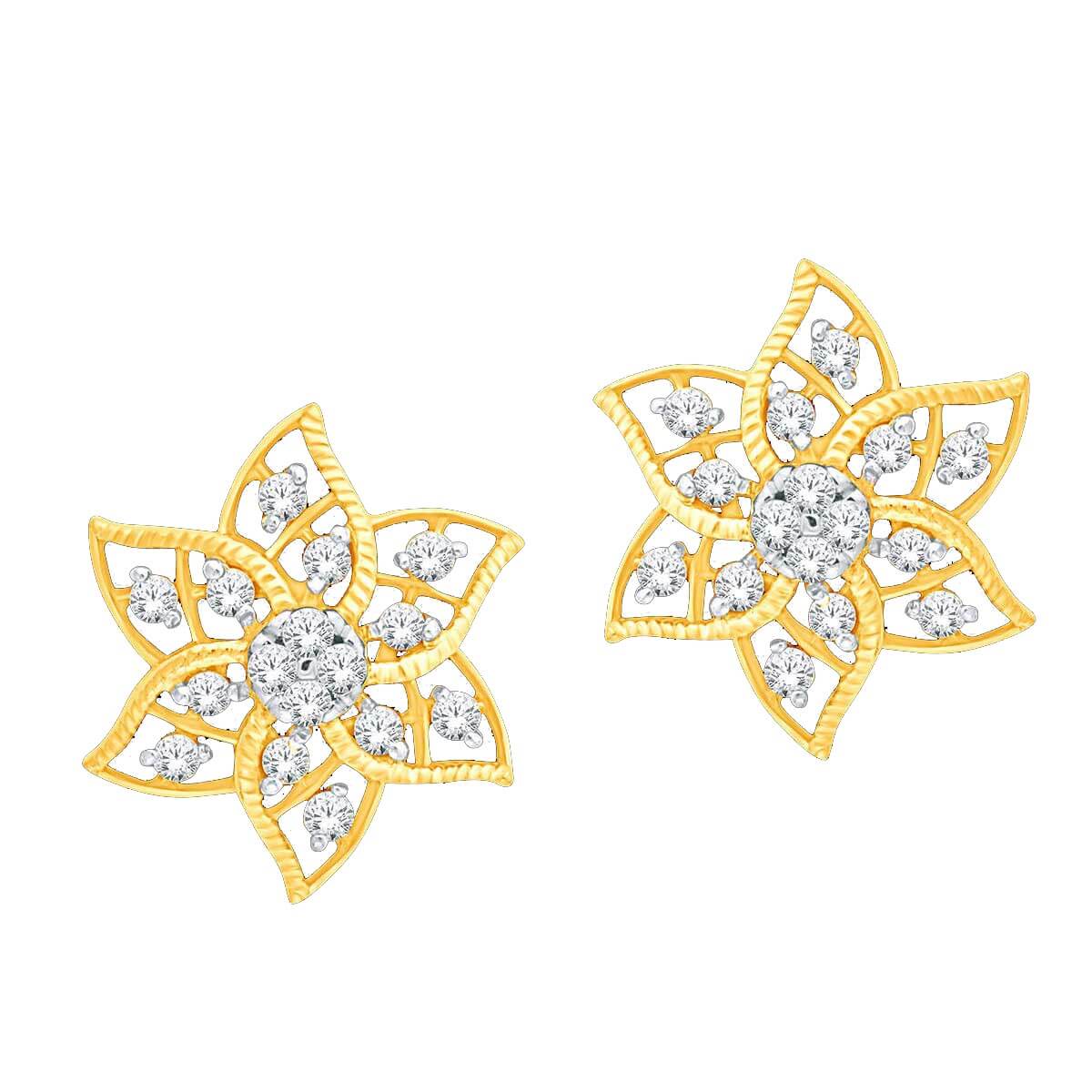 Beautiful Blossom 18K Diamond Studs