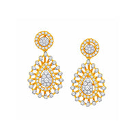 Colour Spectrum Flora Elegance Diamond Danglers 18K