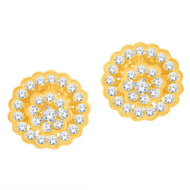 18K Gold Flora Studs For Charming Elegance