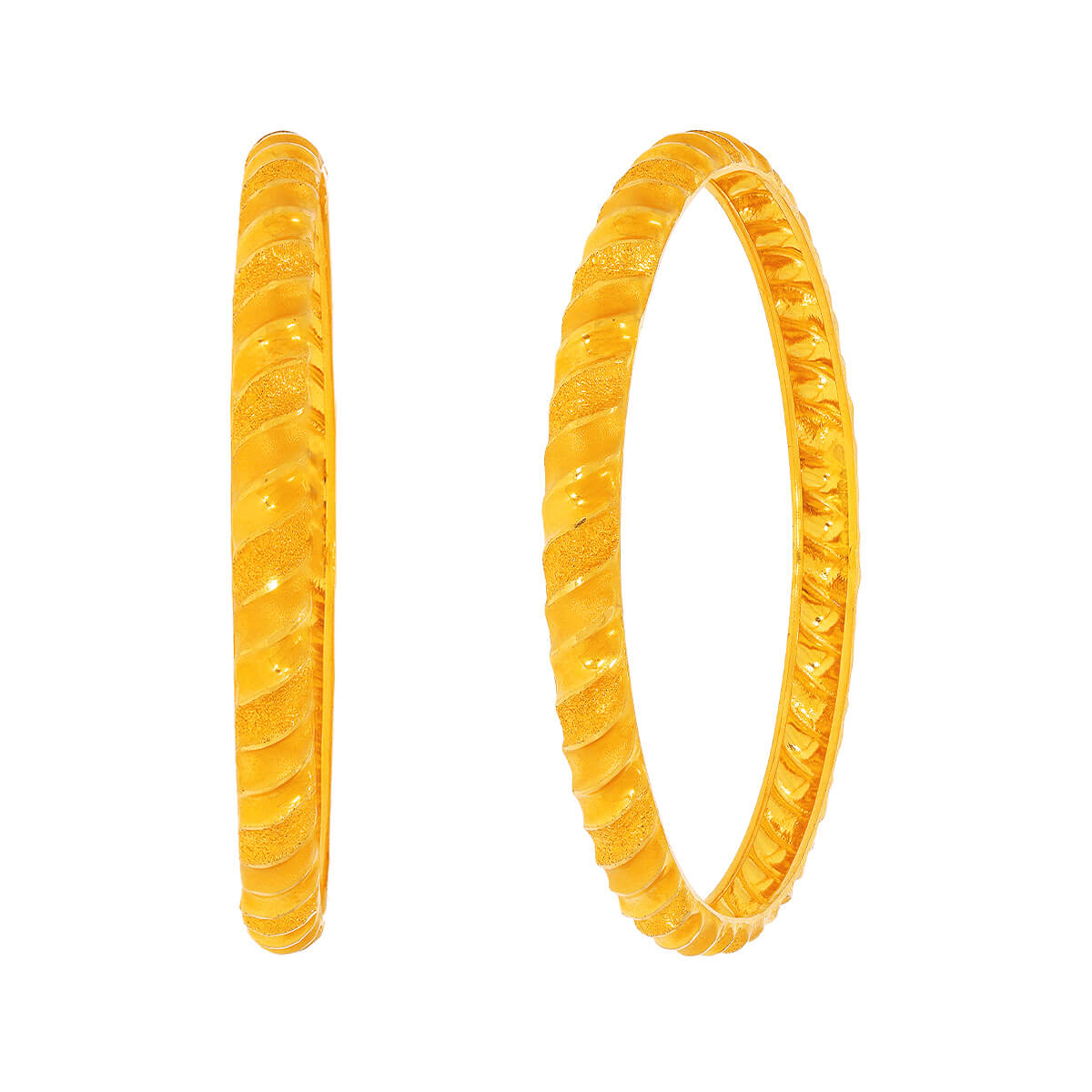 Gleaming Aura Gold Bangle