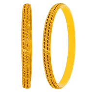 Contemporary Radiance Gold Bangle