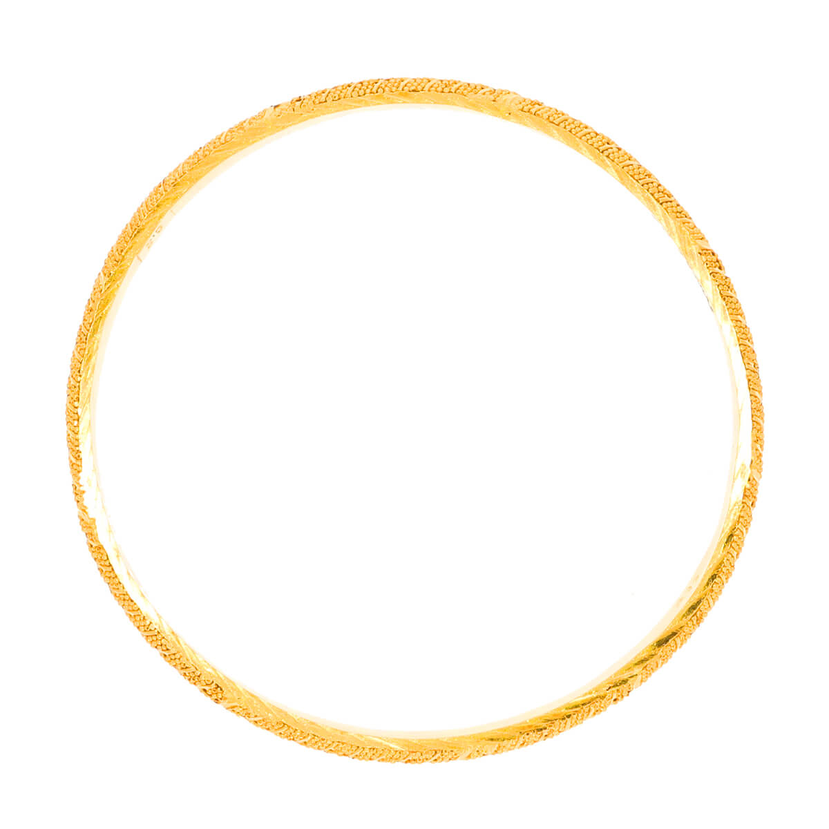 Contemporary Radiance Gold Bangle