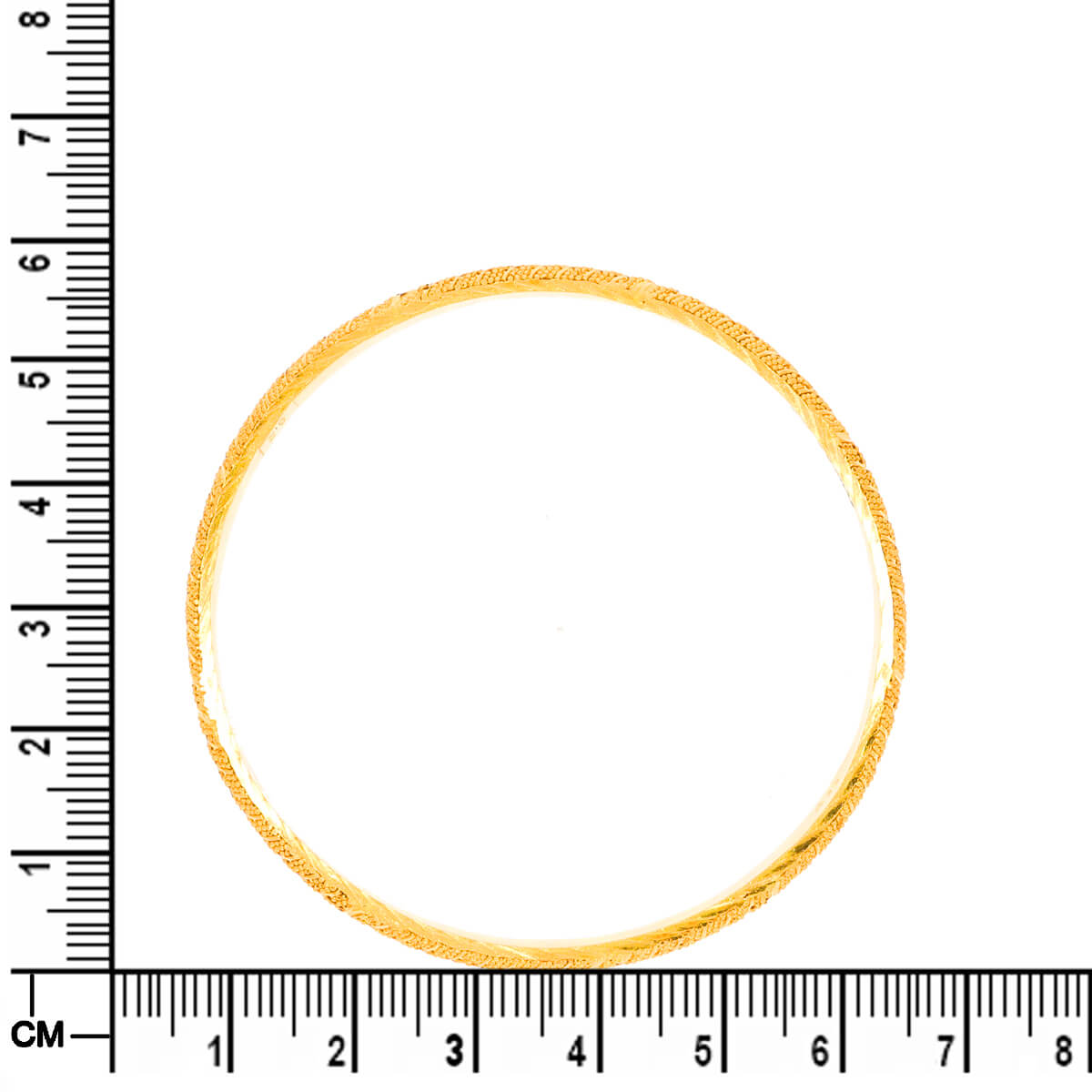 Contemporary Radiance Gold Bangle