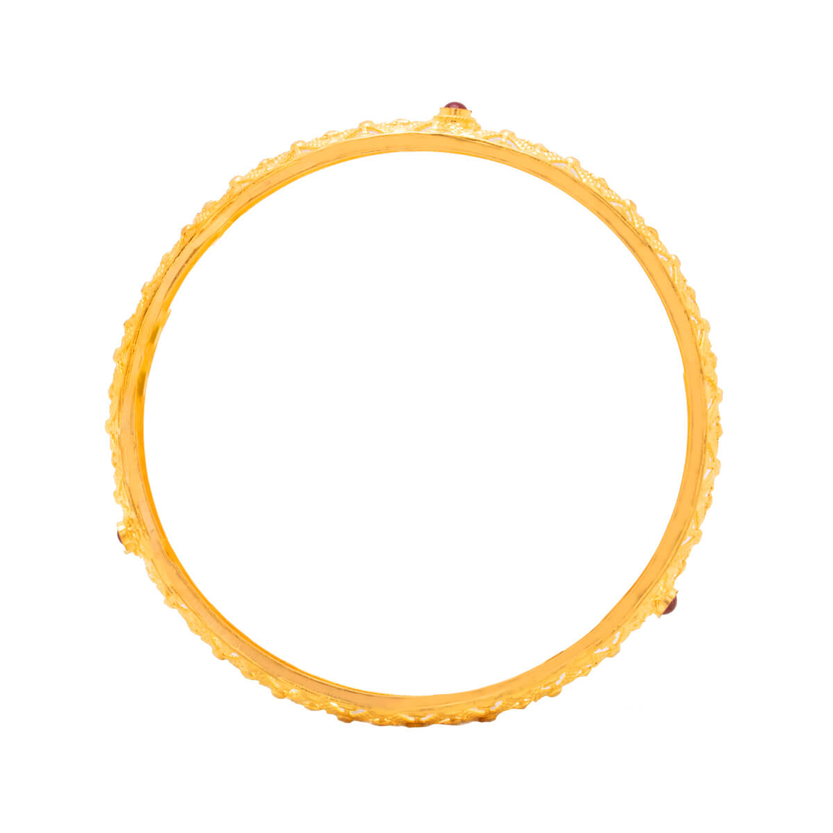 Classy Floral Gleam Gold Bangle