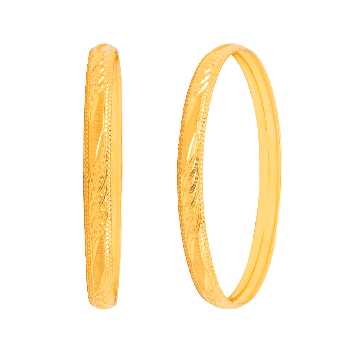Stylish Elegance Gold Bangle