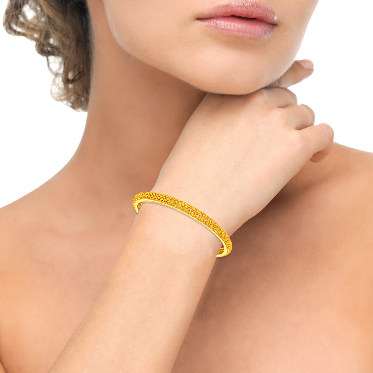 Exclusive Gleam Gold Bangle
