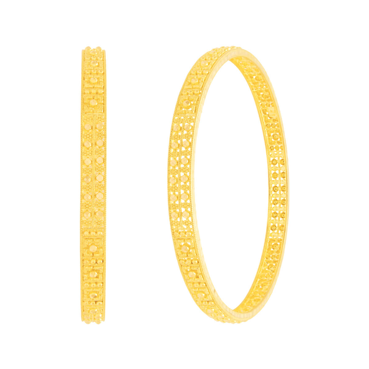 Luminous Grace Gold Bangle