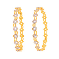 Bright Bloom Gold Bangle