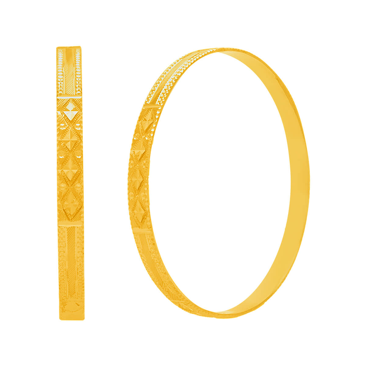 Gracile Charm Gold Bangle