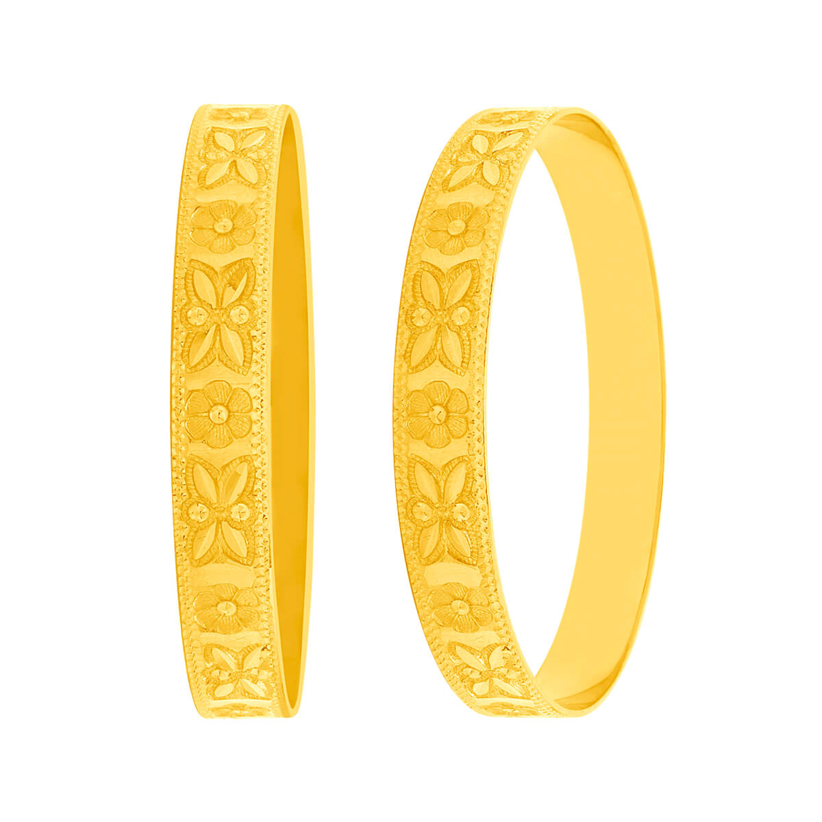 Gorgeous Flora Gold Bangle