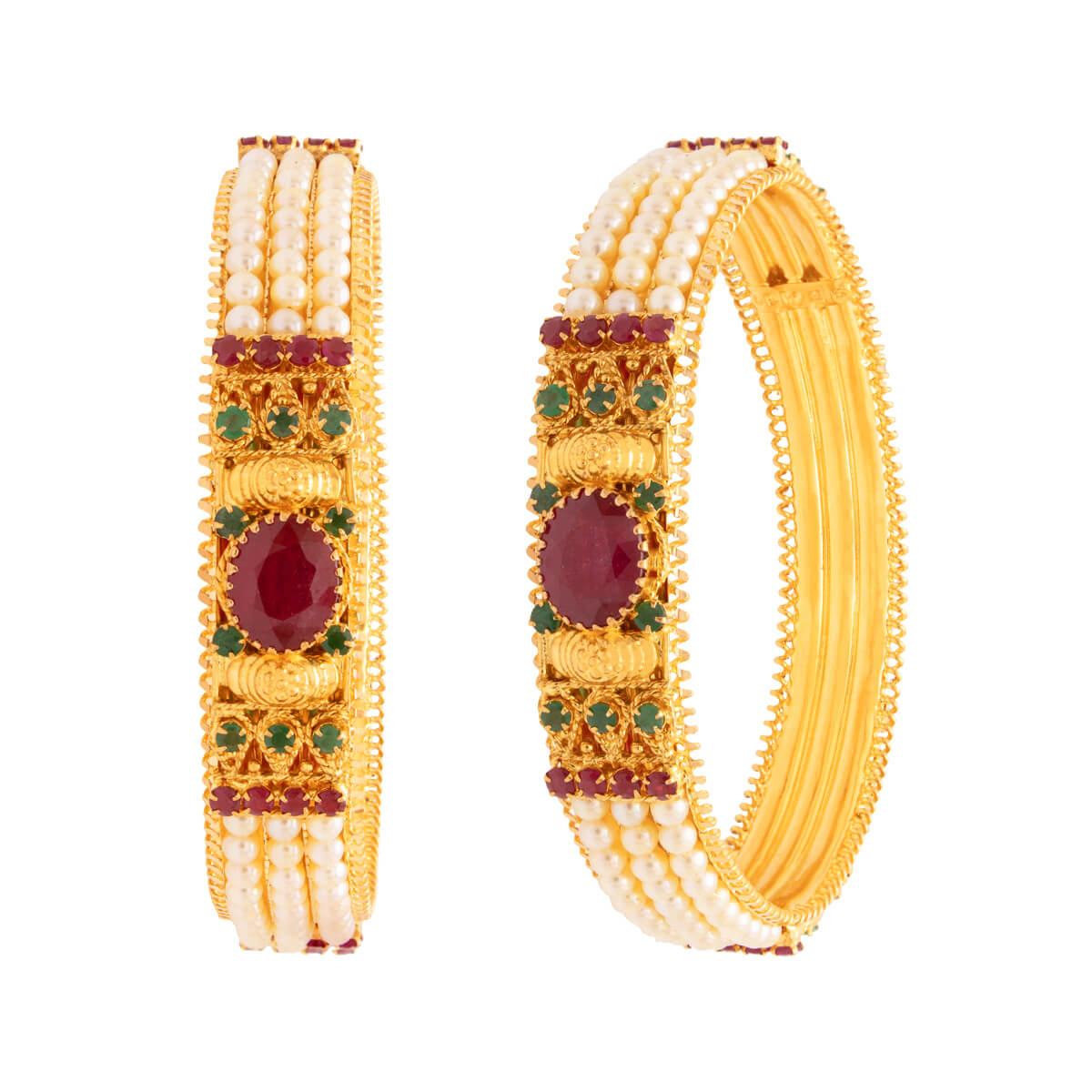 Lustrous Grace Gold Bangle