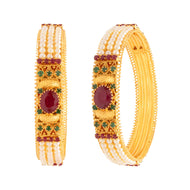 Lustrous Grace Gold Bangle