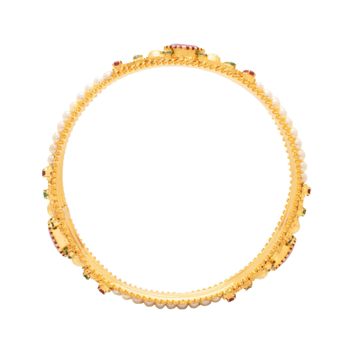 Lustrous Grace Gold Bangle