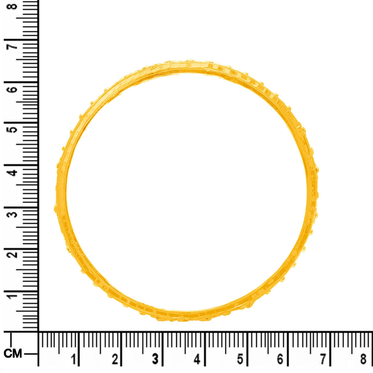 Serene Gleam Gold Bangle
