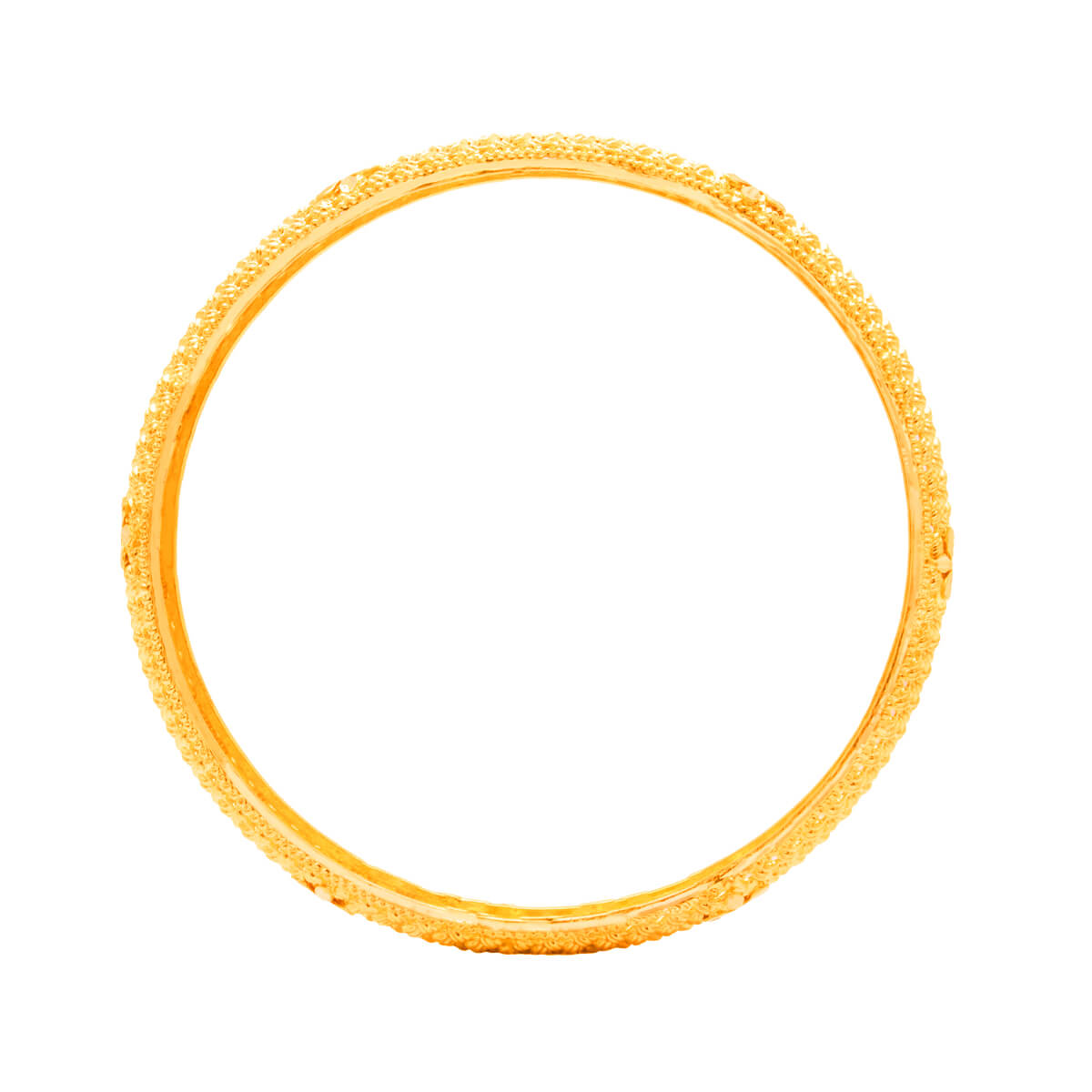 Sleek Charm Gold Bangle