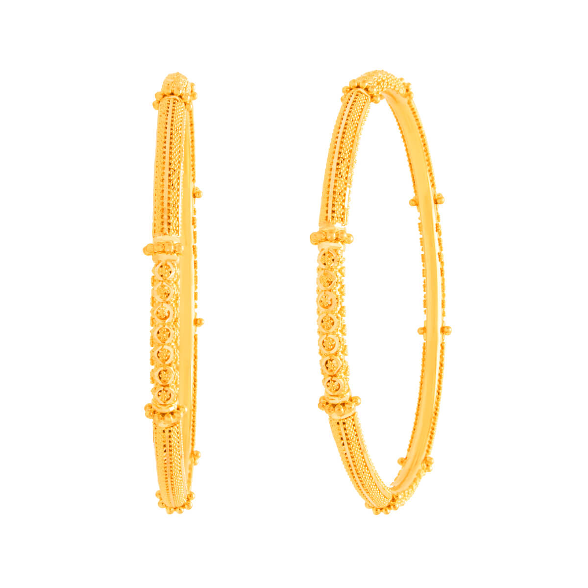Grandiose Charm Gold Bangle