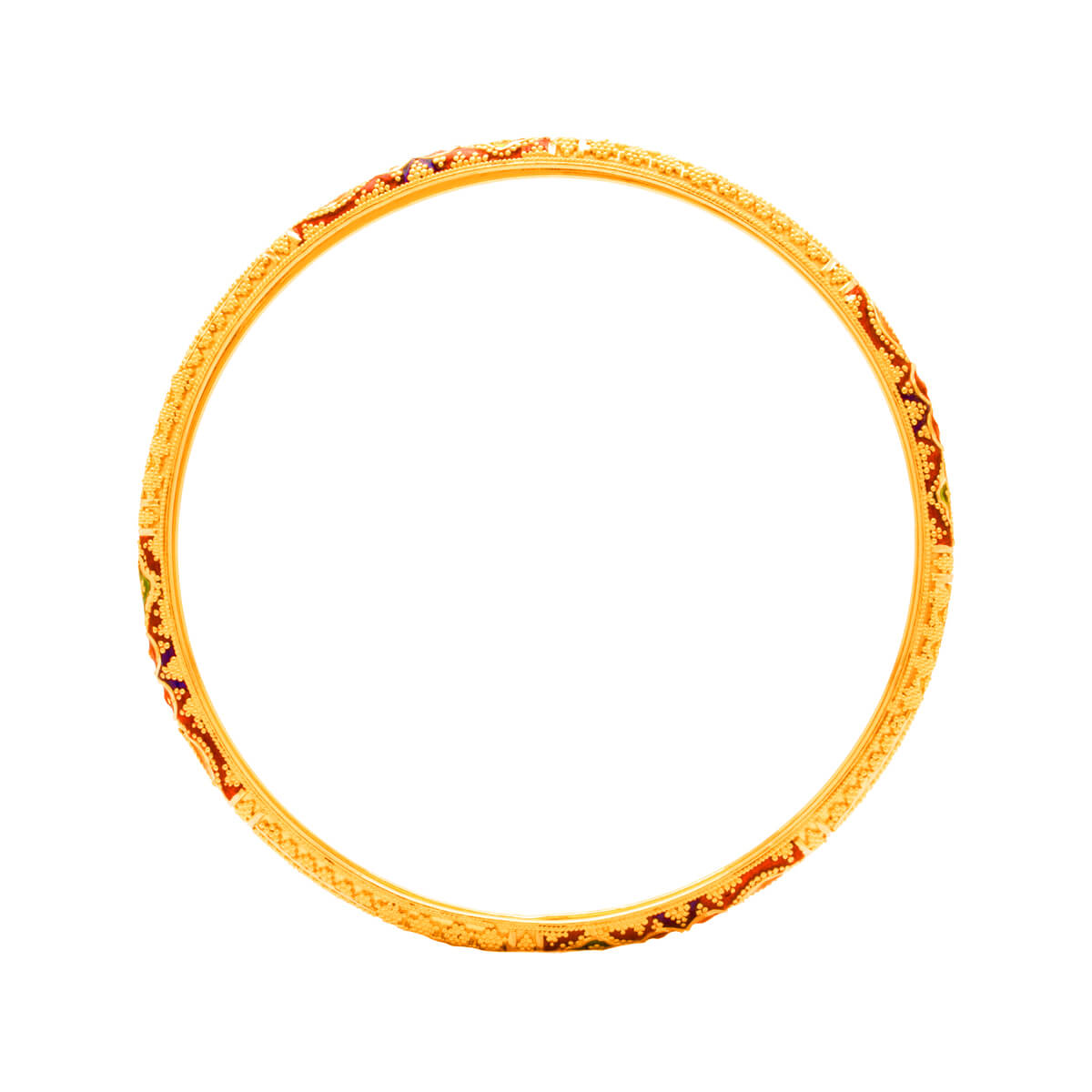 Opulent Charm Gold Bangle