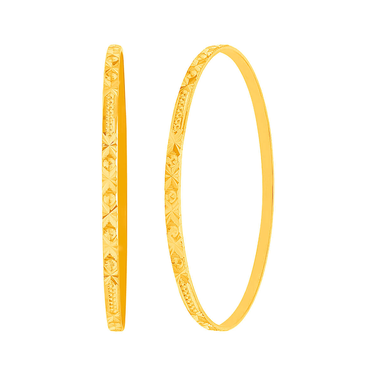 Bold Glow Gold Bangle