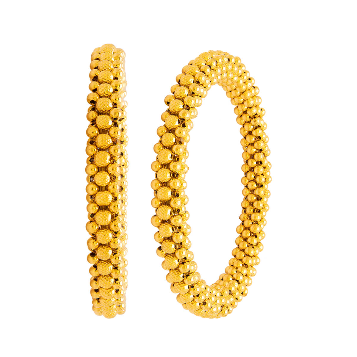 Classic Charm Gold Beads Bangle