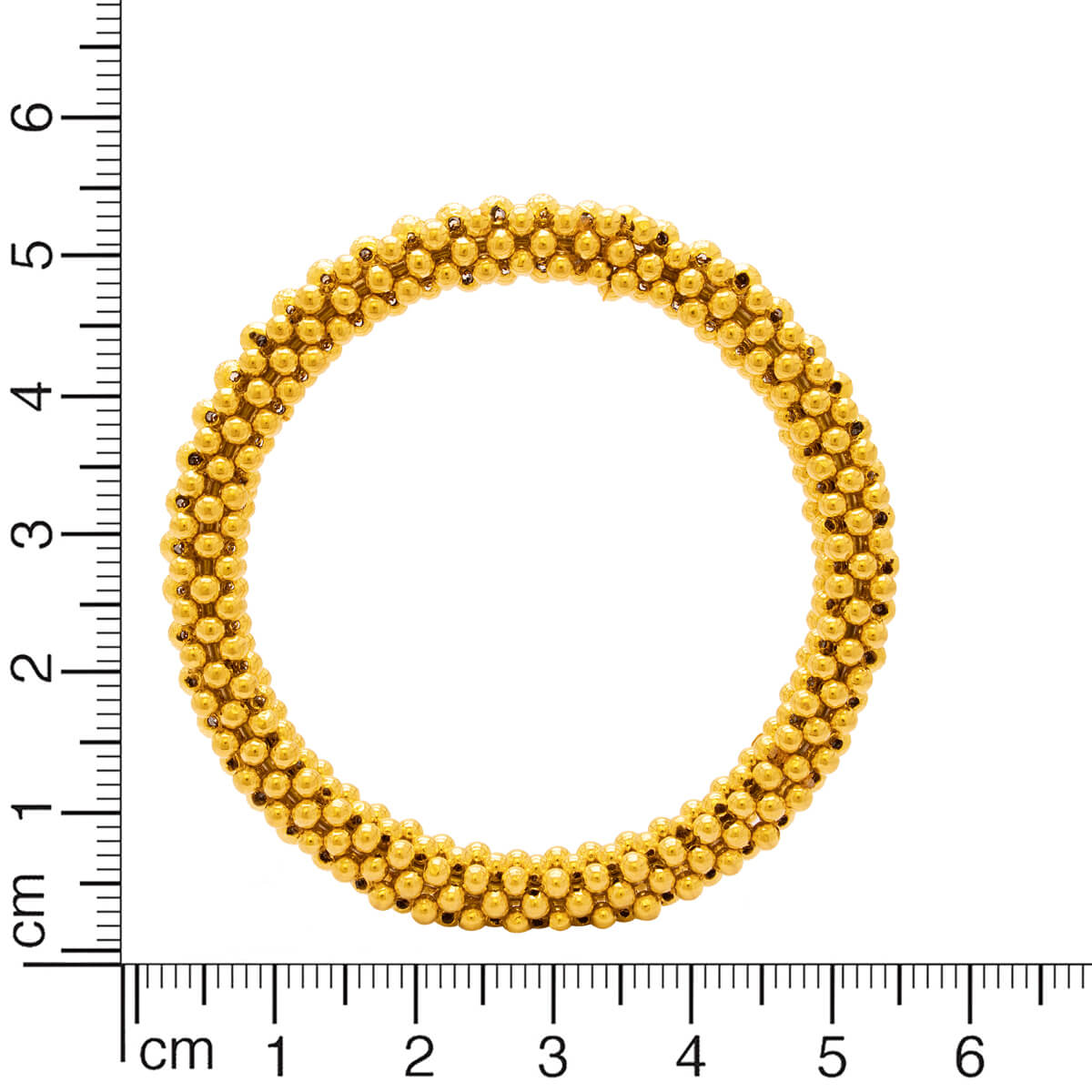 Classic Charm Gold Beads Bangle