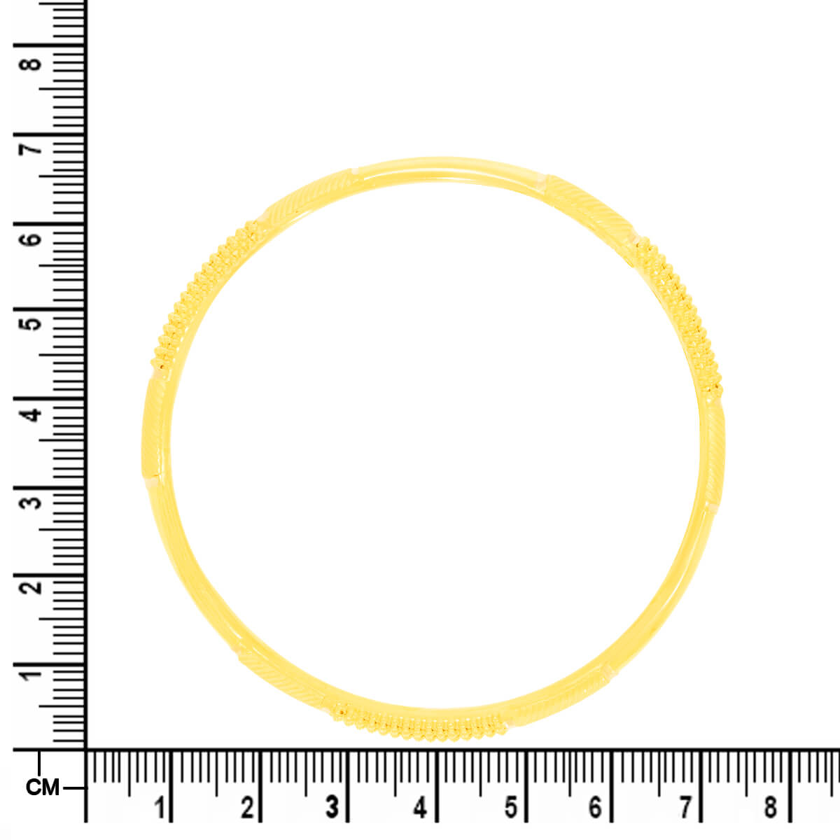 Elegant Swirl Gold Bangle