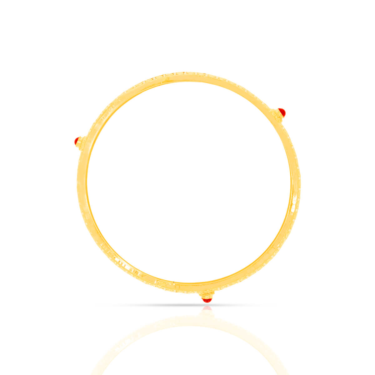 Gold Bangle with Classic Flair