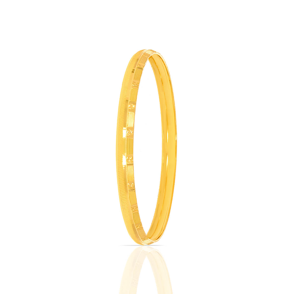 Gold Bangle with Minimalist Flair