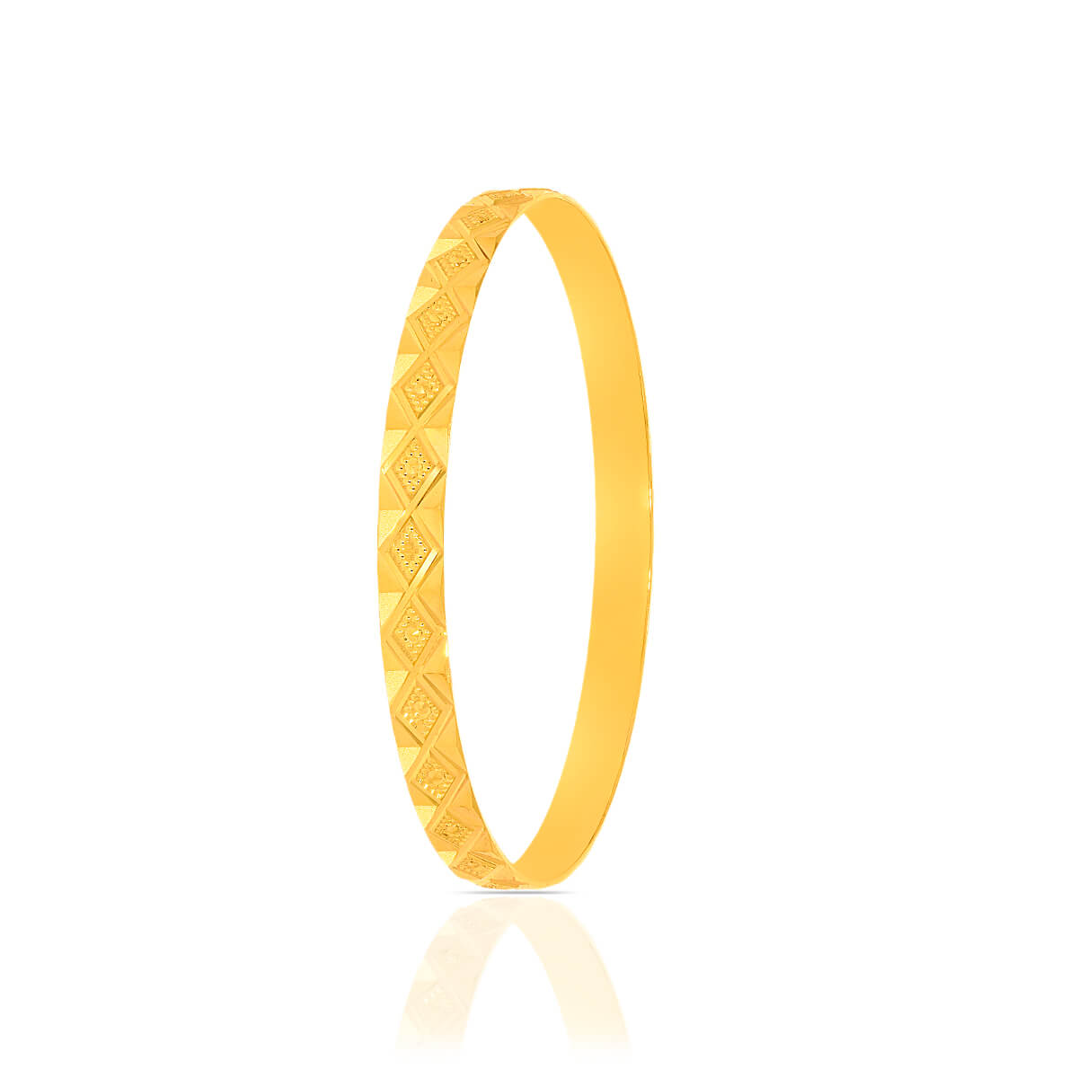 Gold Bangle with Polished Gleam