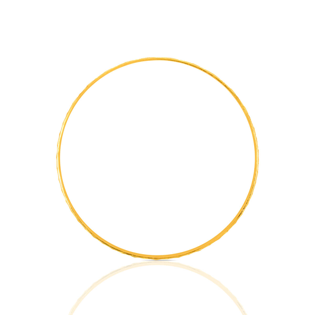 Gold Bangle with Polished Gleam