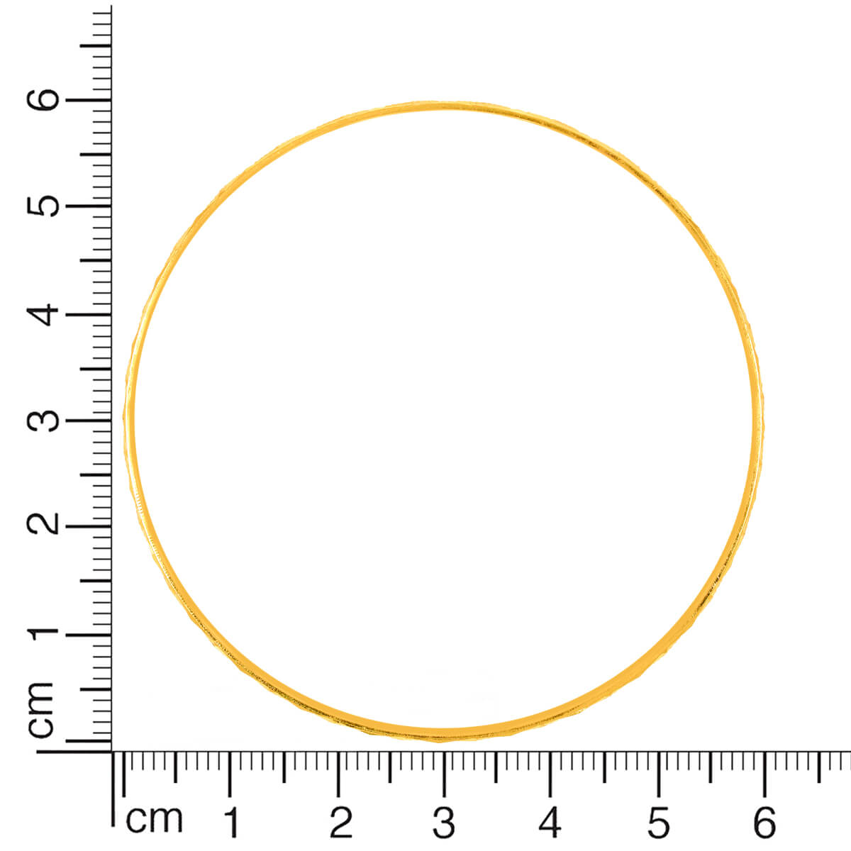 Gold Bangle with Polished Gleam