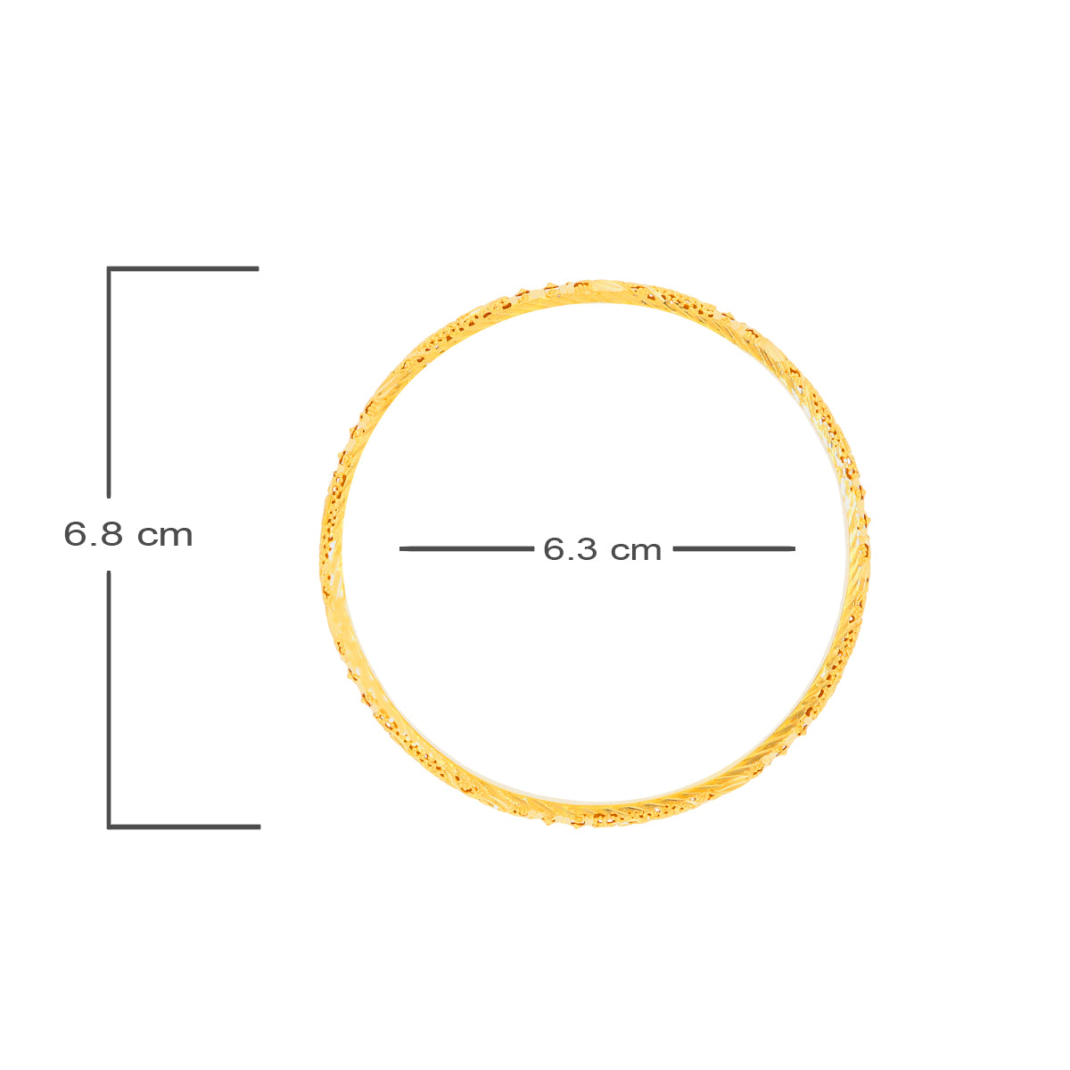 Artisian Elegance Gold Bangle