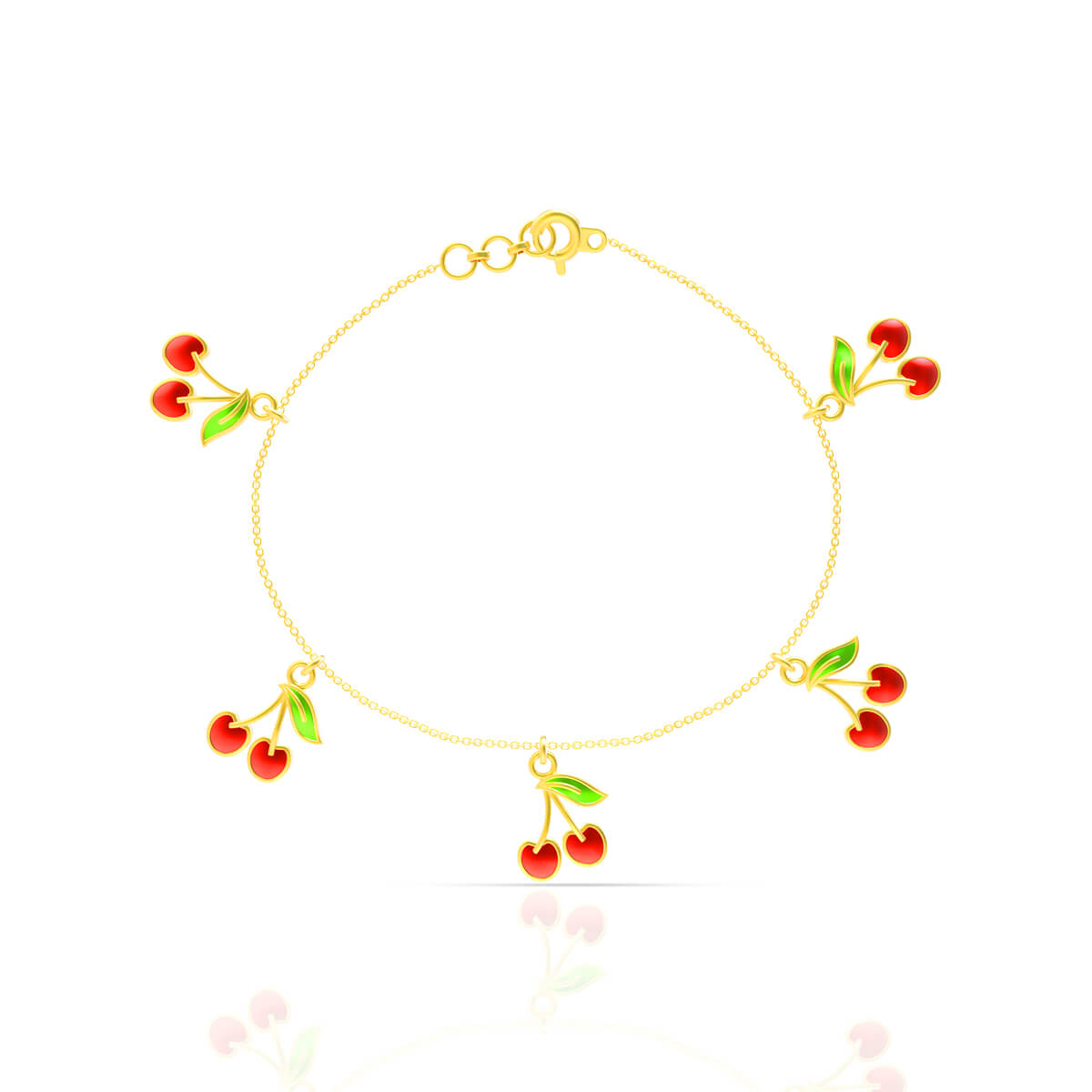 Cherry Delight Gold Charm