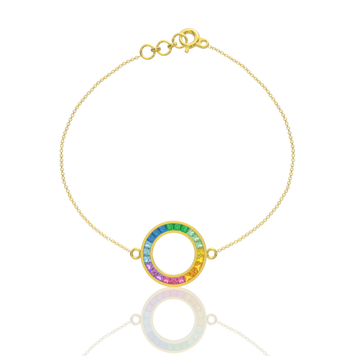 Vibrant Grace Gold Orb Bracelet