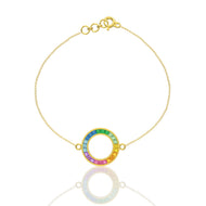 Vibrant Grace Gold Orb Bracelet