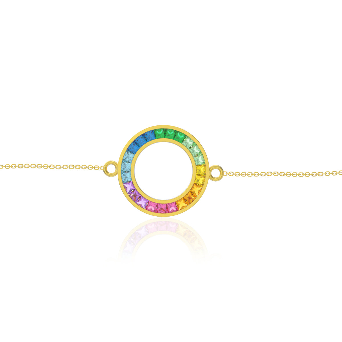 Vibrant Grace Gold Orb Bracelet