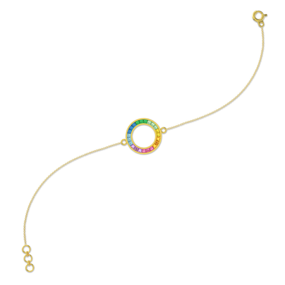 Vibrant Grace Gold Orb Bracelet